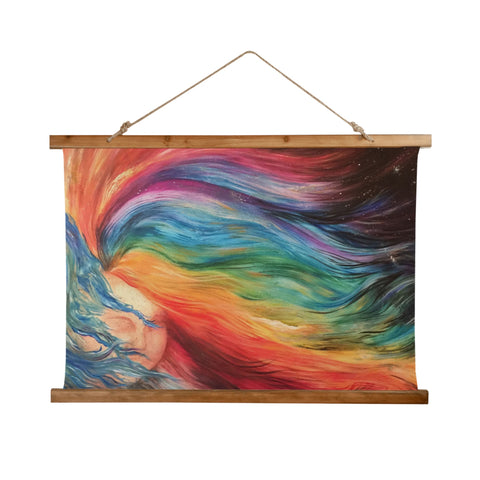 Wood Topped Tapestry - Hair of Many Colors