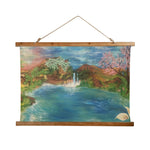 Wood Topped Tapestry - Peaceful Lake