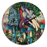 Wall Clock (30cm diameter) - Mushroom Forest