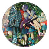 Wall Clock (30cm diameter) - Mushroom Forest