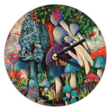 Wall Clock (30cm diameter) - Mushroom Forest