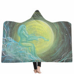 Hooded Blanket with sherpa fleece - Luna