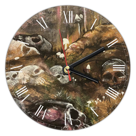Wall Clock 30cm diameter - Skulls - Death Valley