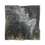 Poly Chiffon Scarf - Smoke in the Night