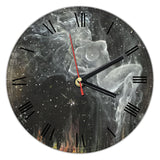 Wall Clock (30cm diameter) - Smoke in the Night