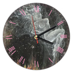 Wall Clock (30cm diameter) - Smoke in the Night