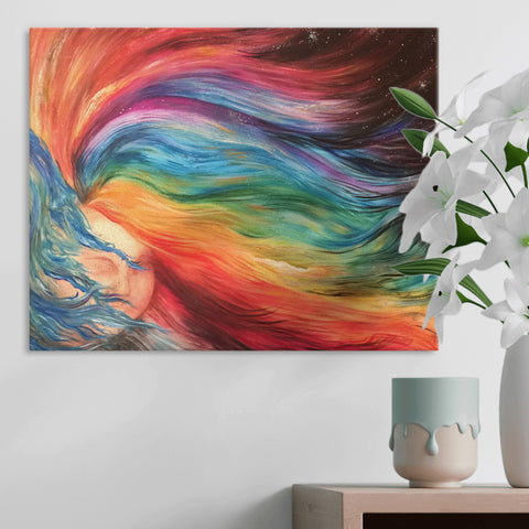 Canvas Print - Rectangular (Large) - Hair of Many Colors