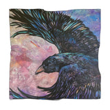 Poly Chiffon Scarf - Raven