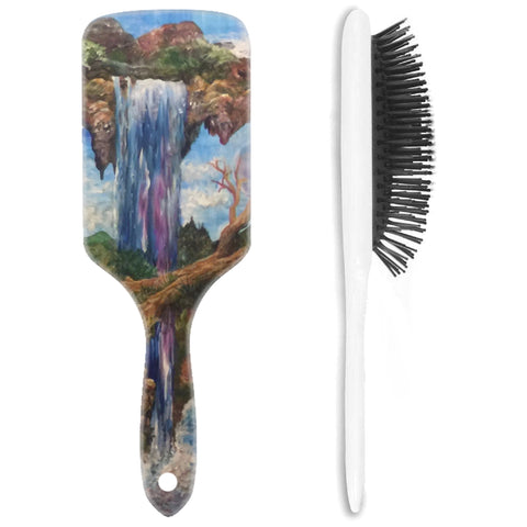 Hair Brush Paddle - Purple Waterfall