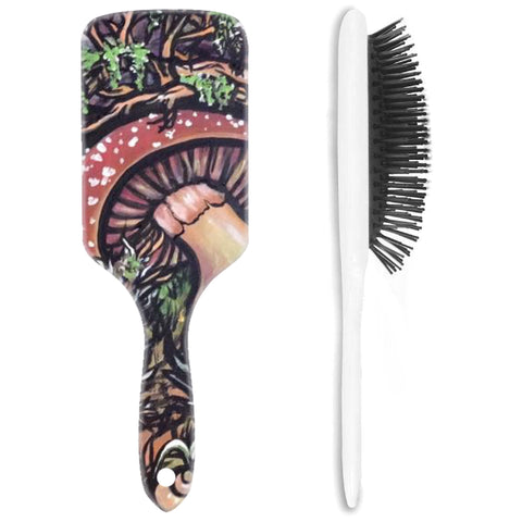 Hair Brush Paddle - Mushroom Language Arts