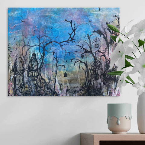 Custom Canvas Print - Rectangular (Large) - Cages To Live In