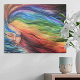 Canvas Print - Rectangular (Large) - Hair of Many Colors 2