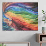 Canvas Print - Rectangular (Large) - Hair of Many Colors 2