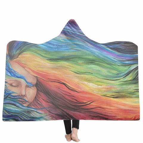 Hooded Blanket - Hair of Many Colors 2